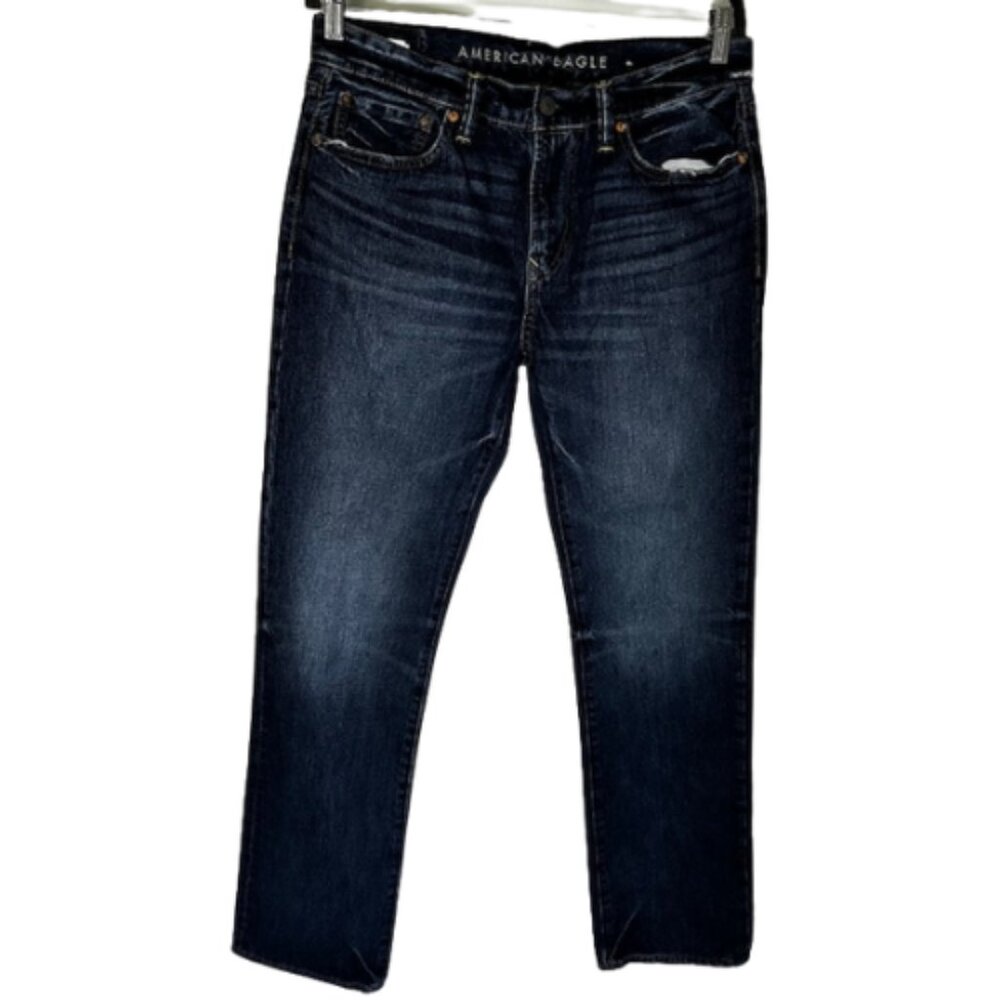 American Eagle Women's Original Bootcut Dark Wash Denim Jeans Size 32 X 36 Tall